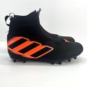 Adidas Nasty 2.0 Miami Hurricanes Black Football Cleats Men's 13